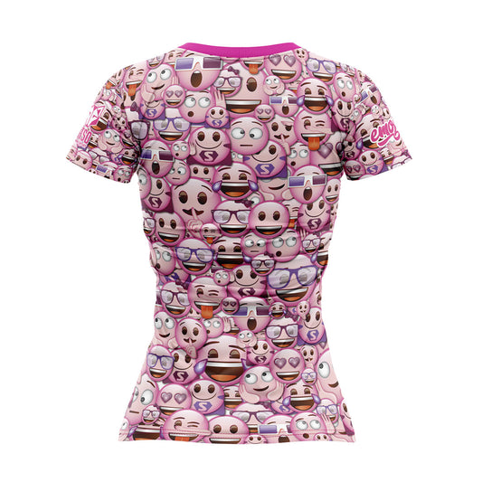 Samarreta màniga curta dona - Emoji Classic Pink (Outlet)