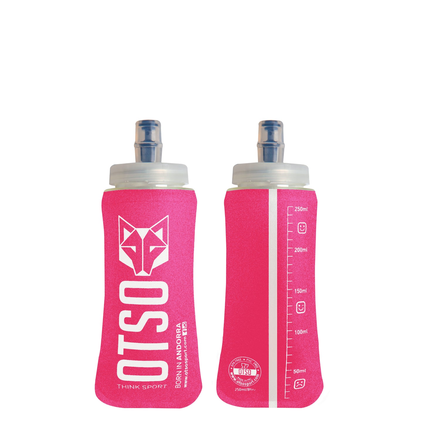 Ampolla tova 250ml Big Cap - Fluo Pink