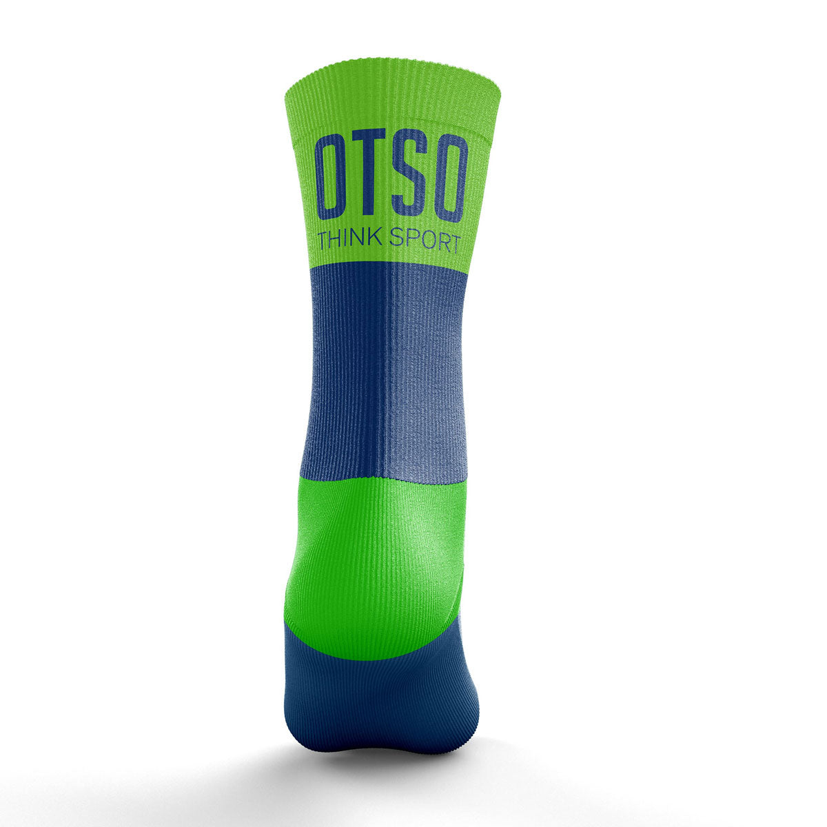 Calzini Multisport Medium Cut - Electric Blue & Fluo Green