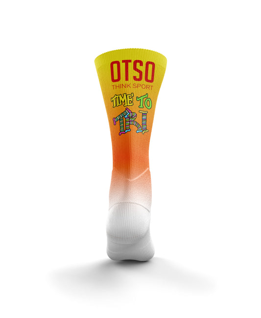 Sublimated Socks - Time to tri Man Run