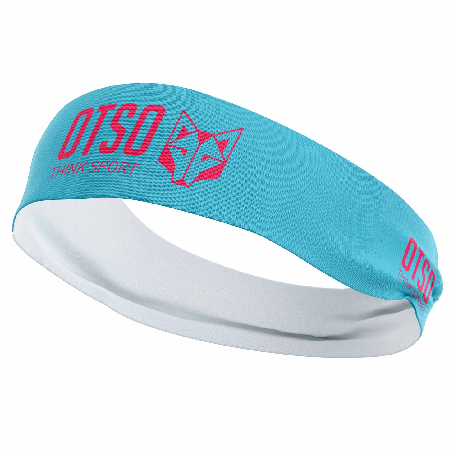 Headband - OTSO Sport Light Blue / Fluo Pink