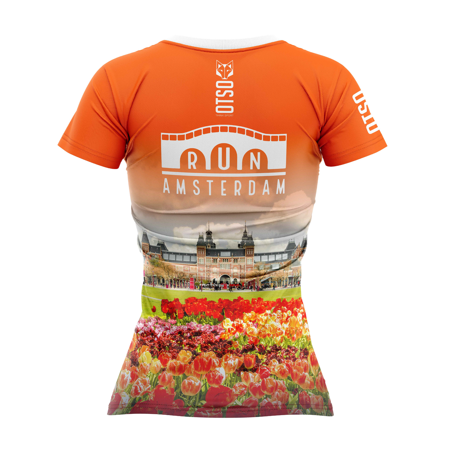 T-shirt manches courtes femme - Run Amsterdam 2024 (Outlet)