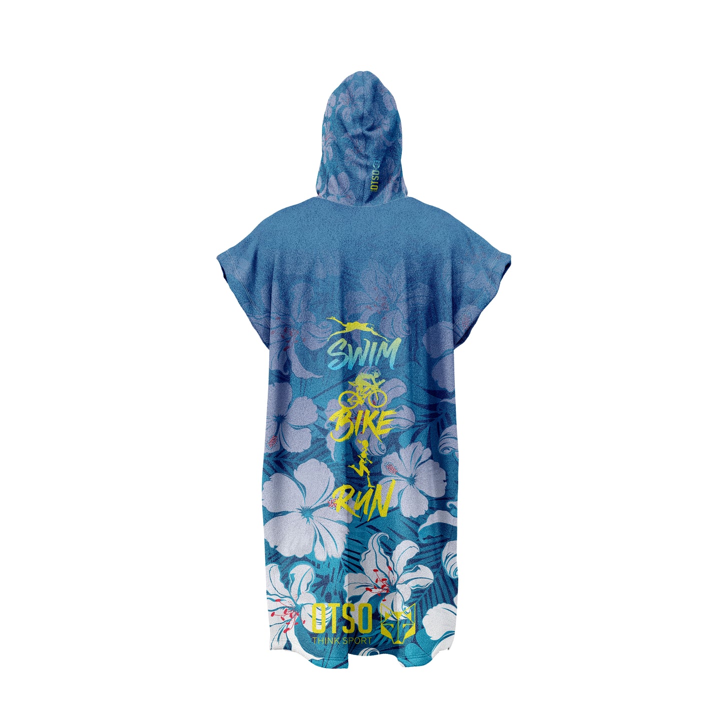 Poncho de natação - Swim Bike Run Flower