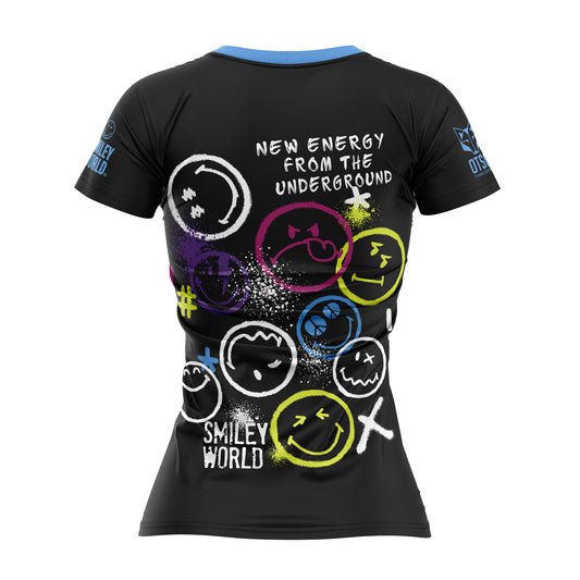 Camiseta manga corta mujer - S.W.Smiley Festival