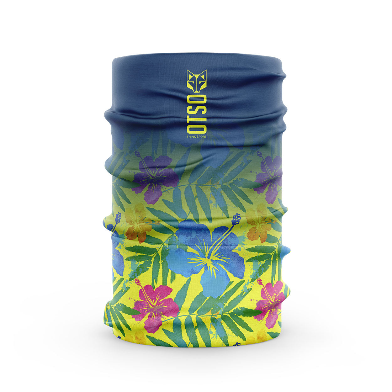 Protezione per il collo - Blu floreale