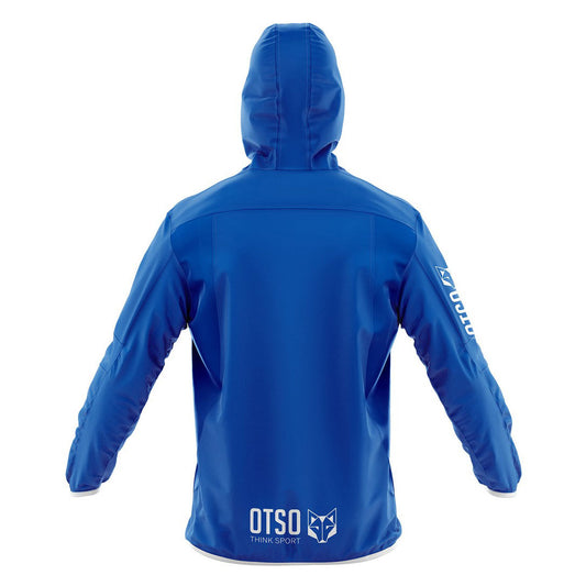 Giacca Impermeabile - Blu Elettrico & Bianco