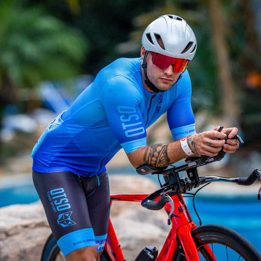 Pantaloncini ciclismo uomo - Fluo Blue (Outlet)