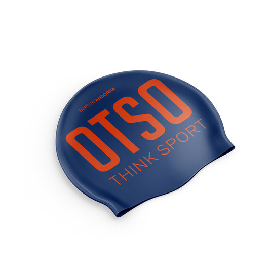 Gorro de natació - Navy Blue & Fluo Orange