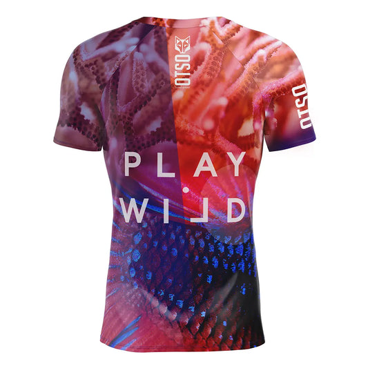 Camiseta de pádel manga corta hombre - Coral (Outlet)
