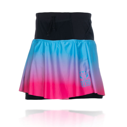 Faldilla de córrer - Light Blue & Fluo Pink