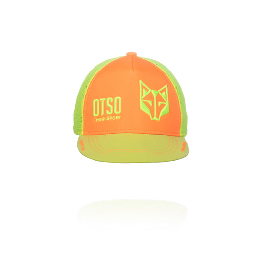 Cappellino snapback - Arancione fluo & Giallo fluo
