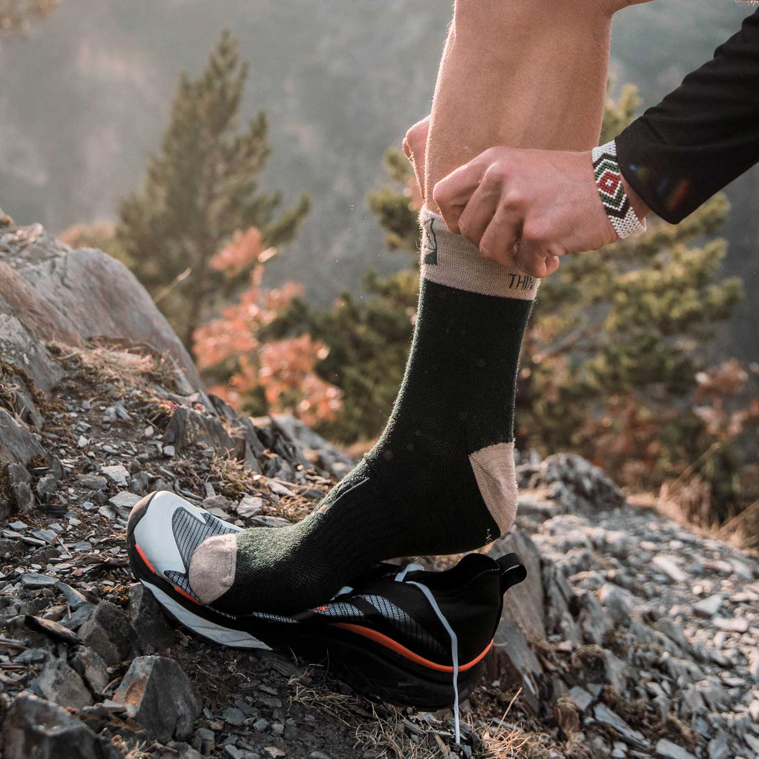 Chaussettes en laine mérinos