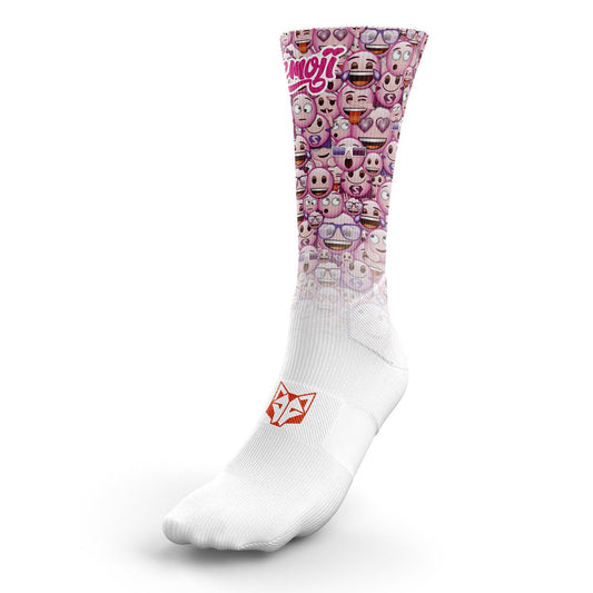 Sublimated Socks - Classic Pink Emoji (Outlet)