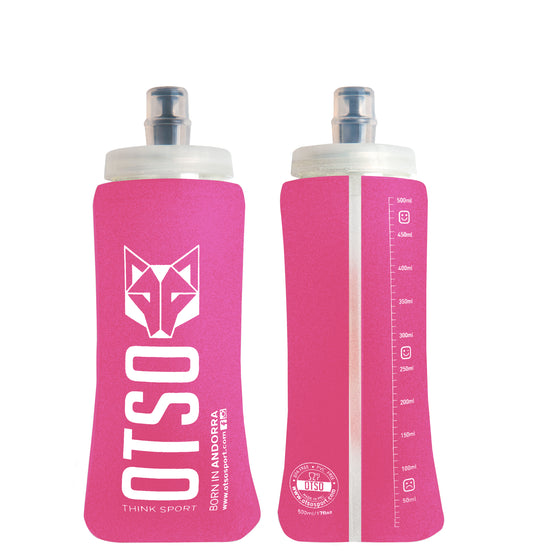 Botella blanda 500ml Big Cap - Fluo Pink