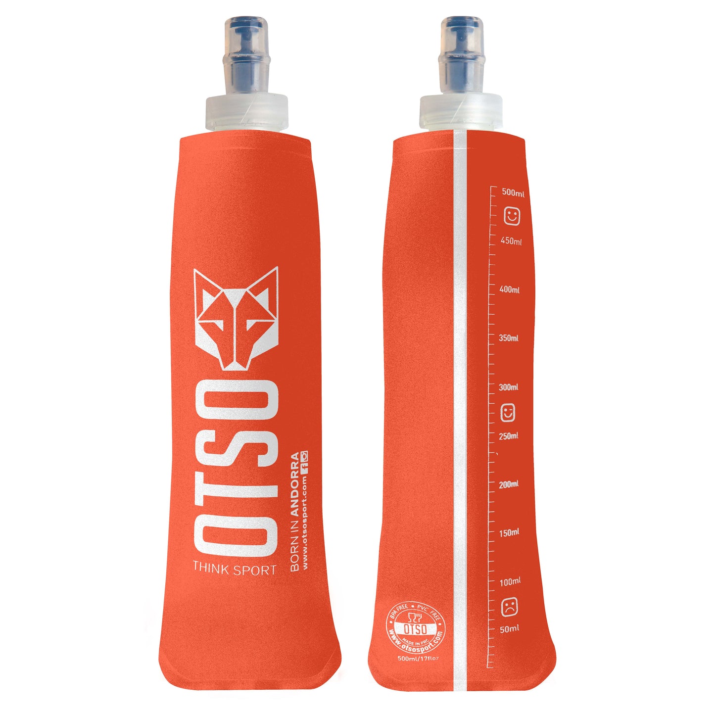 Frasco macio 500ml Tampa pequena