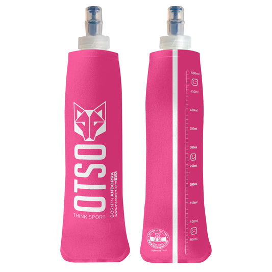 Botella blanda 500ml Small Cap - Fluo Pink