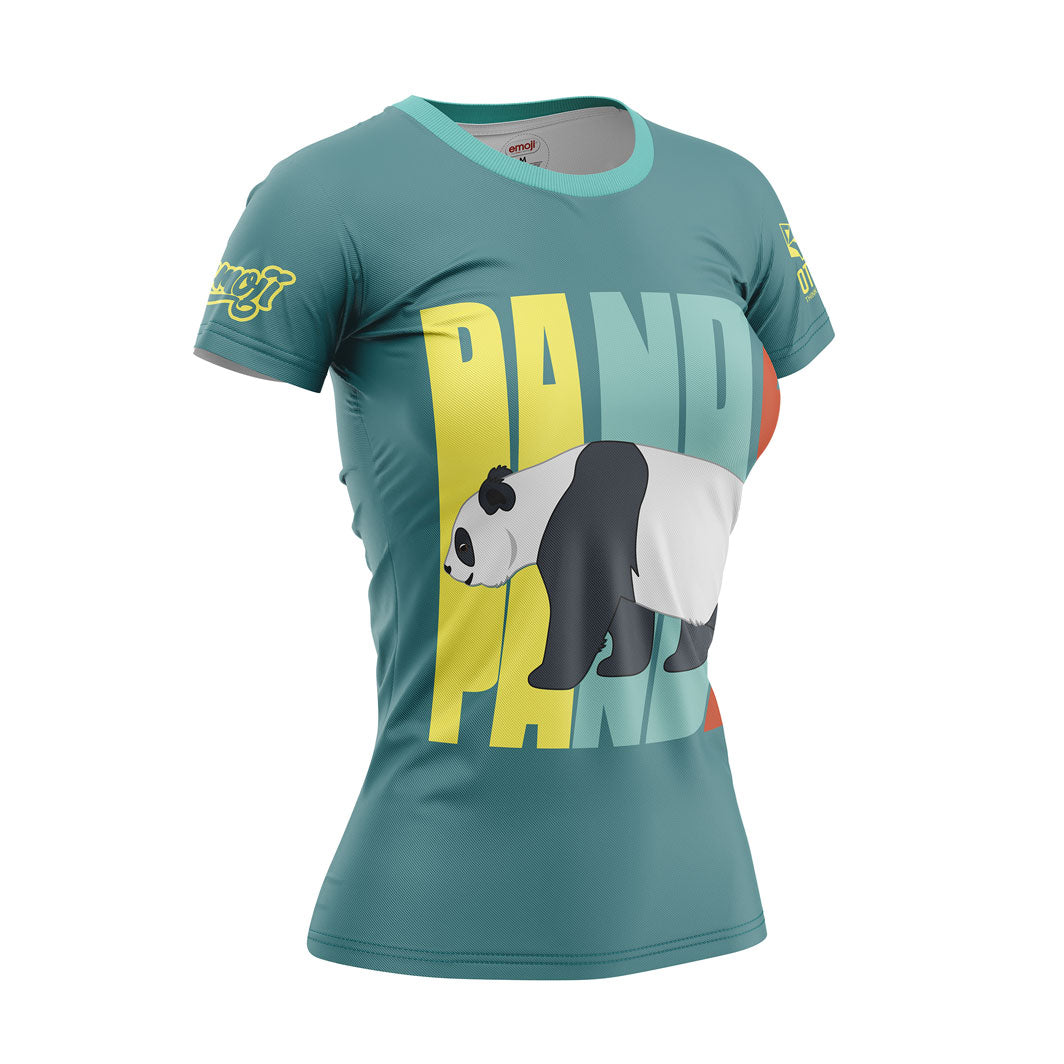 Camiseta manga curta feminina - Emoji Panda