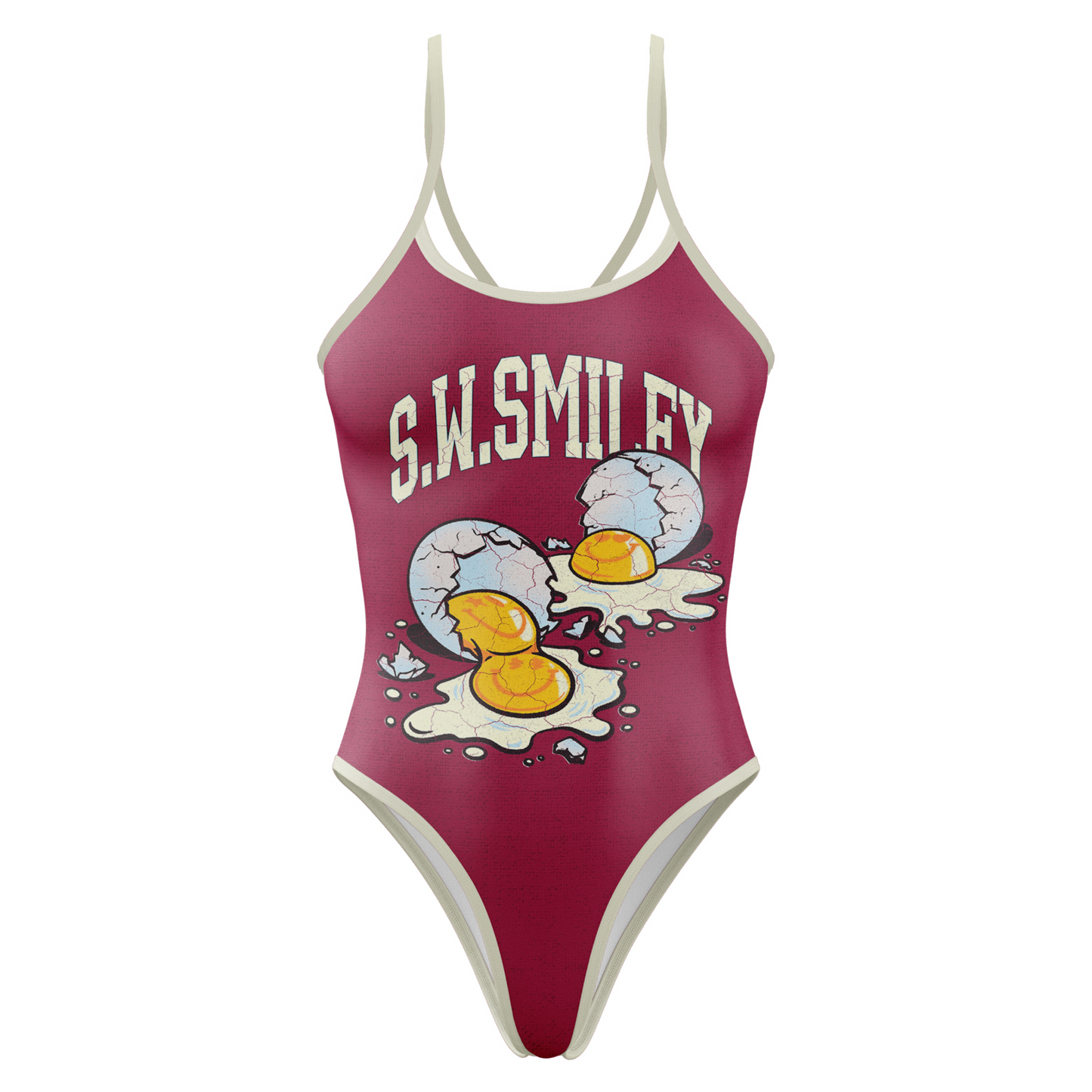 Maillot de bain femme - S.W.Smiley Concrete Canvas Egg