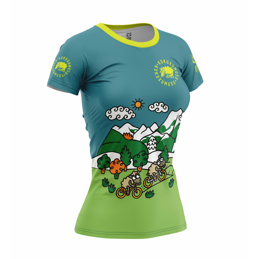 T-shirt manches courtes femme - Kukuxumusu Bike