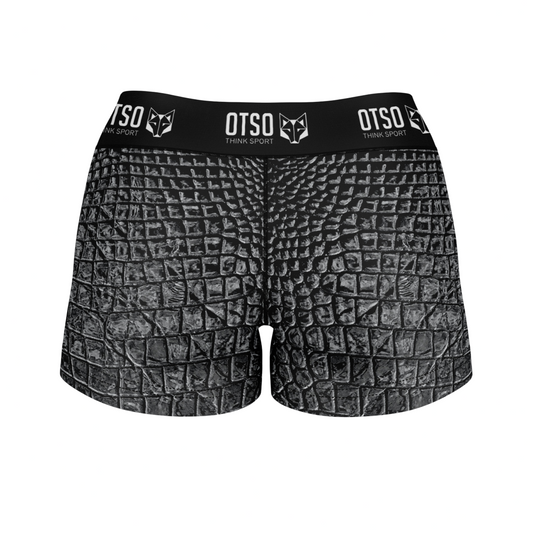 Women's Shorts - Black Snake