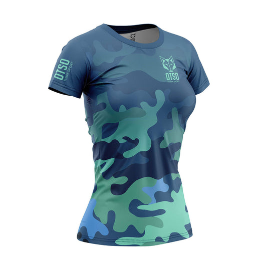 Magliette manica corta donna - Camo Blue