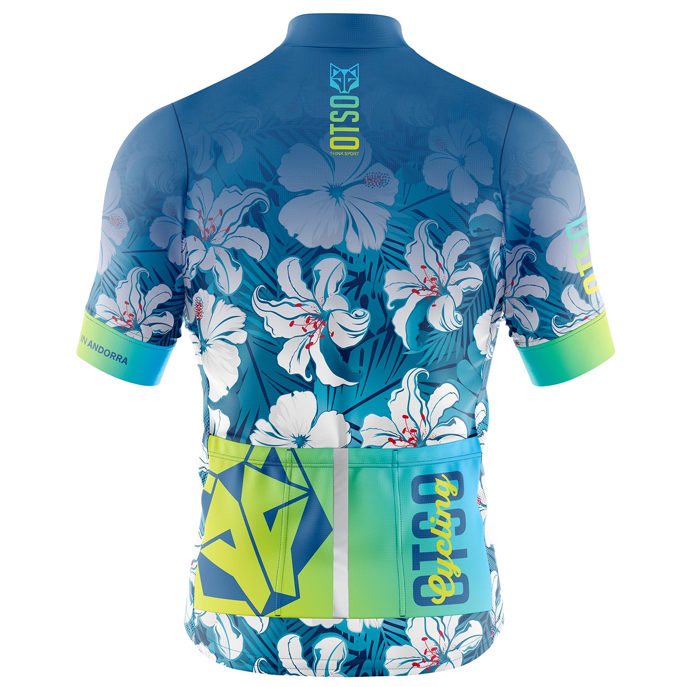 Women's Short Sleeve Cycling Jersey - Flowers