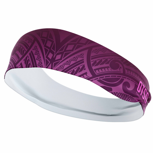 Cinta de cap - Maori Bordeau