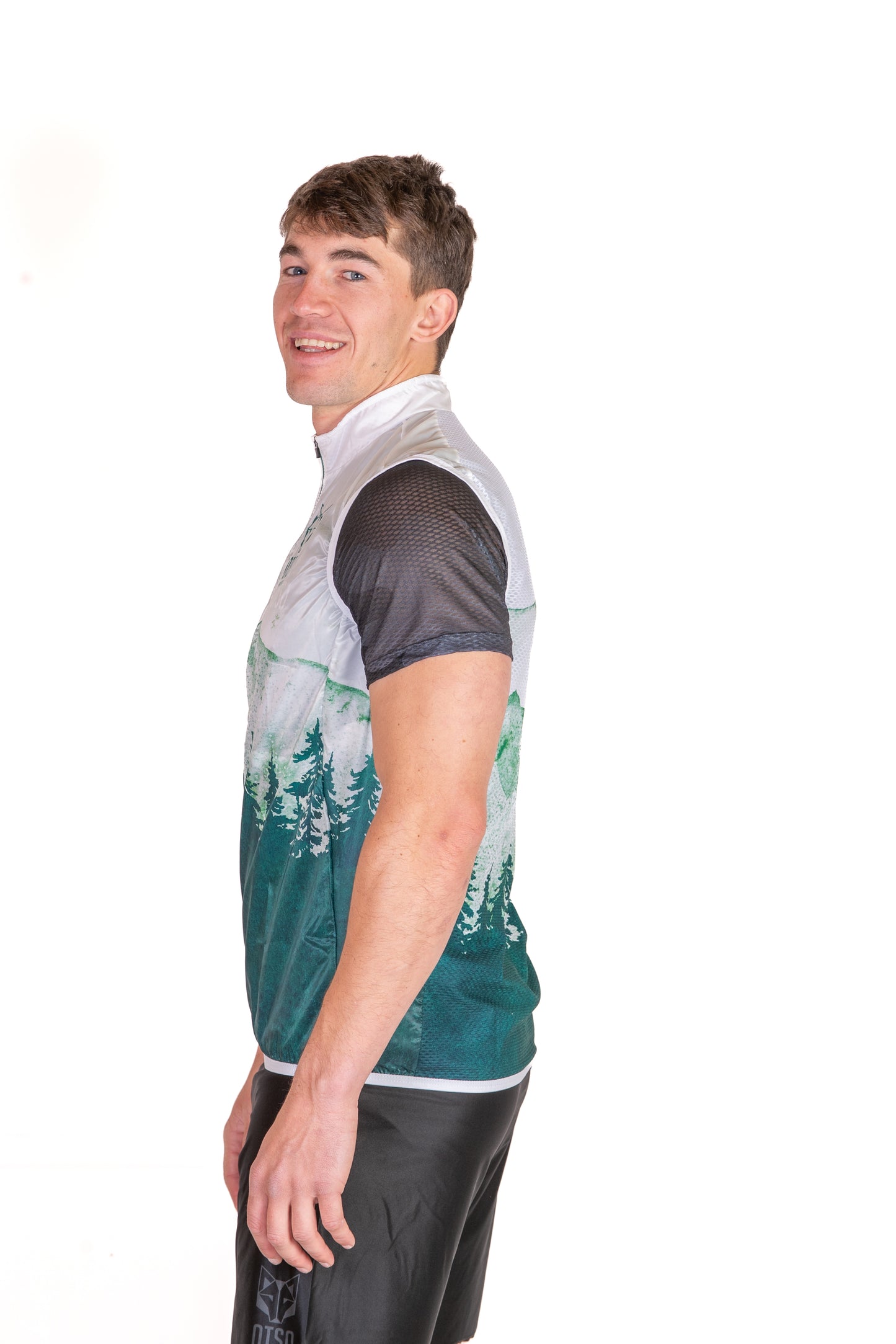 Armilla de running unisex - Green Forest