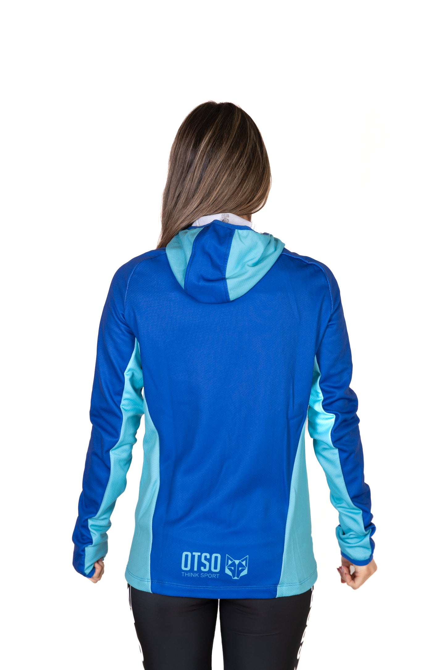 Moletom esportivo unissex - Electric Blue & Light Blue