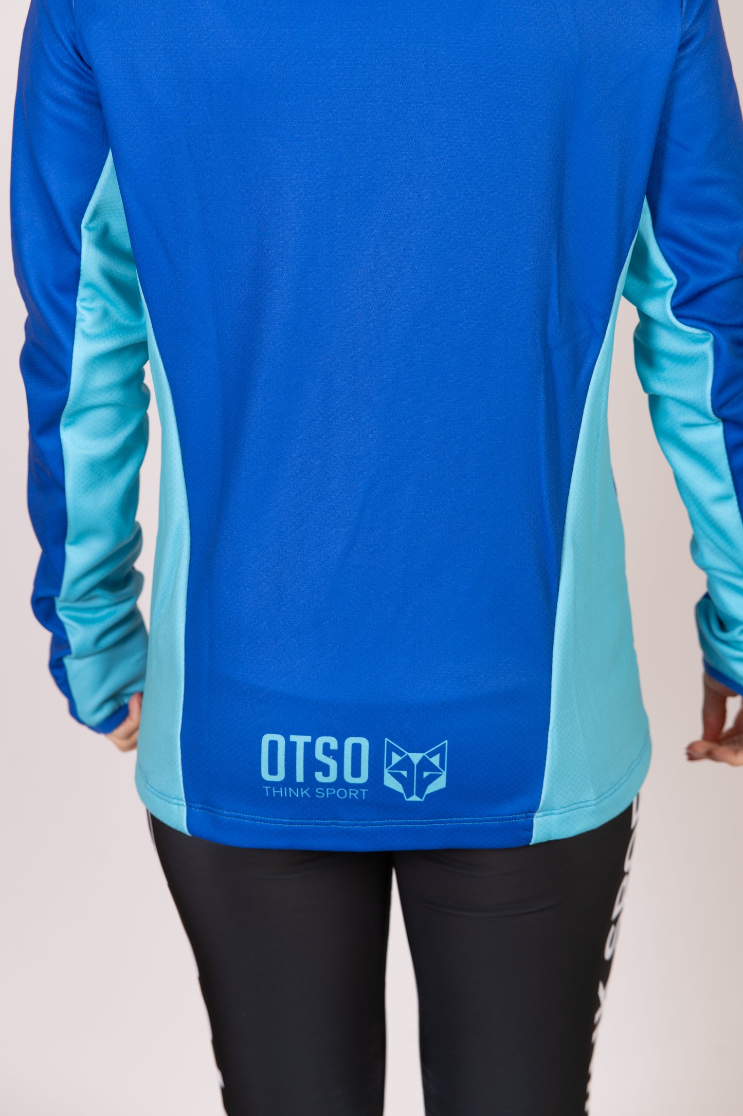 Moletom esportivo unissex - Electric Blue & Light Blue