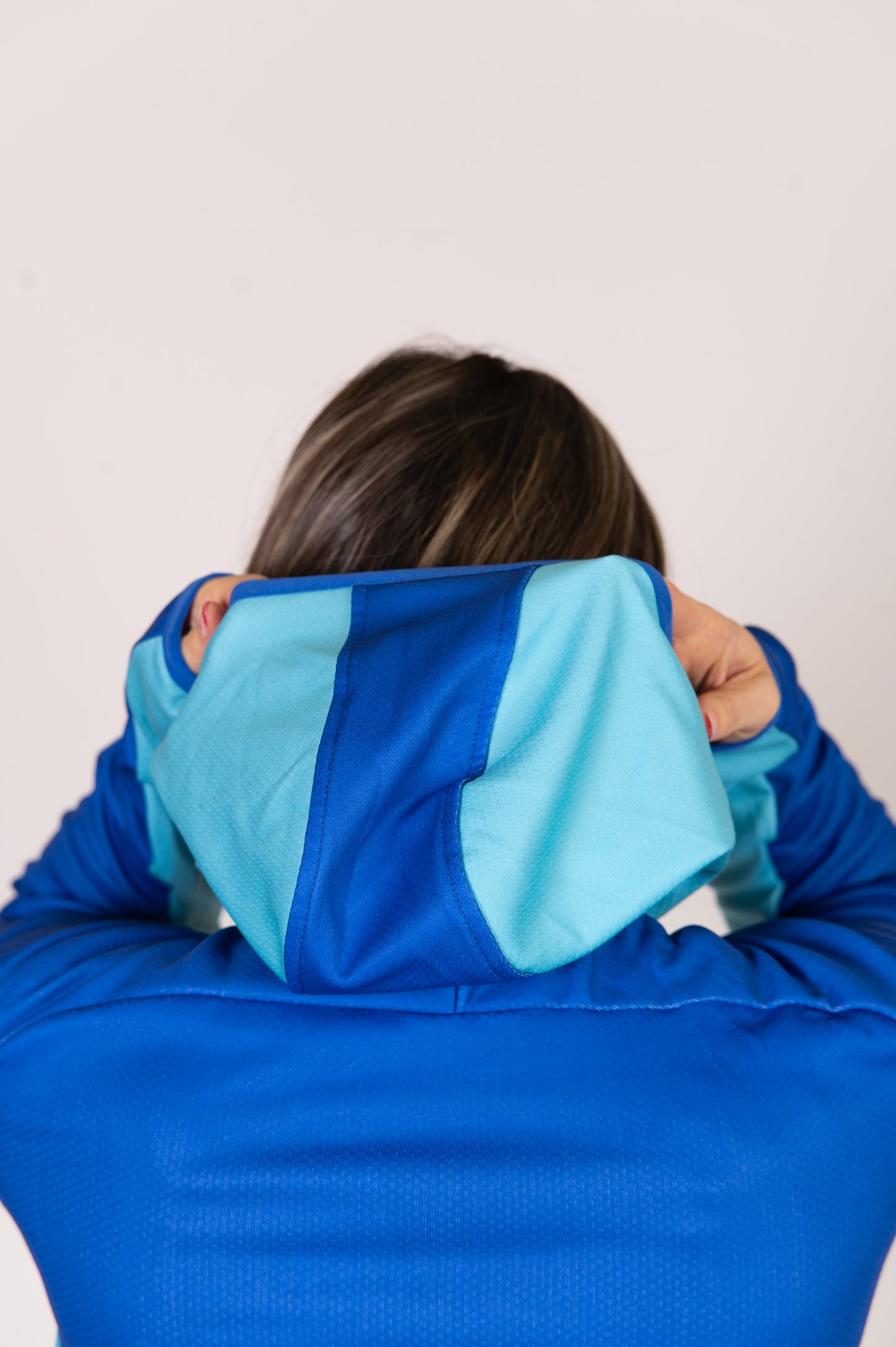Moletom esportivo unissex - Electric Blue & Light Blue