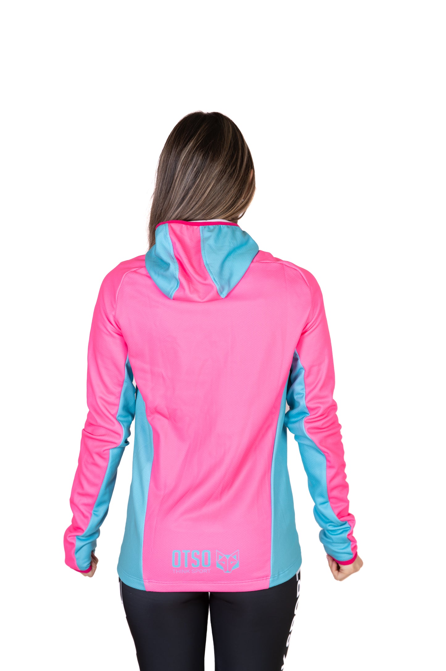 Moletom esportivo unissex - Fluo Pink & Light Blue