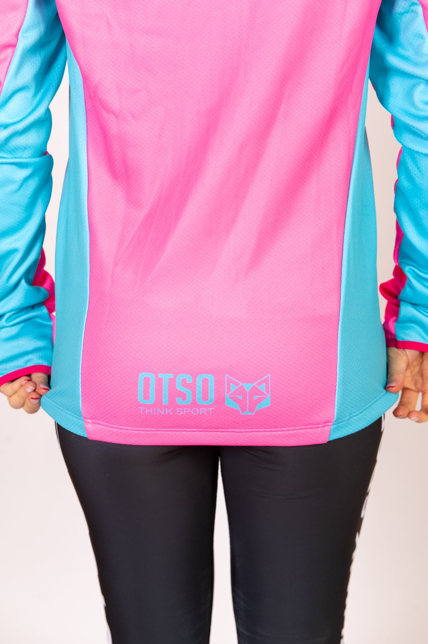 Moletom esportivo unissex - Fluo Pink & Light Blue