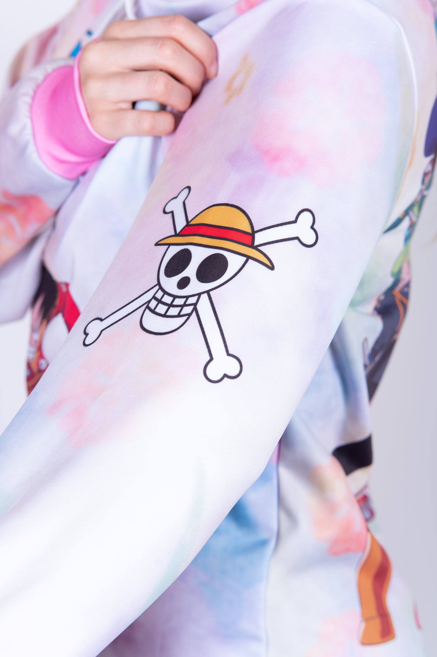 Felpa - One piece egghead luffy and the crew pink