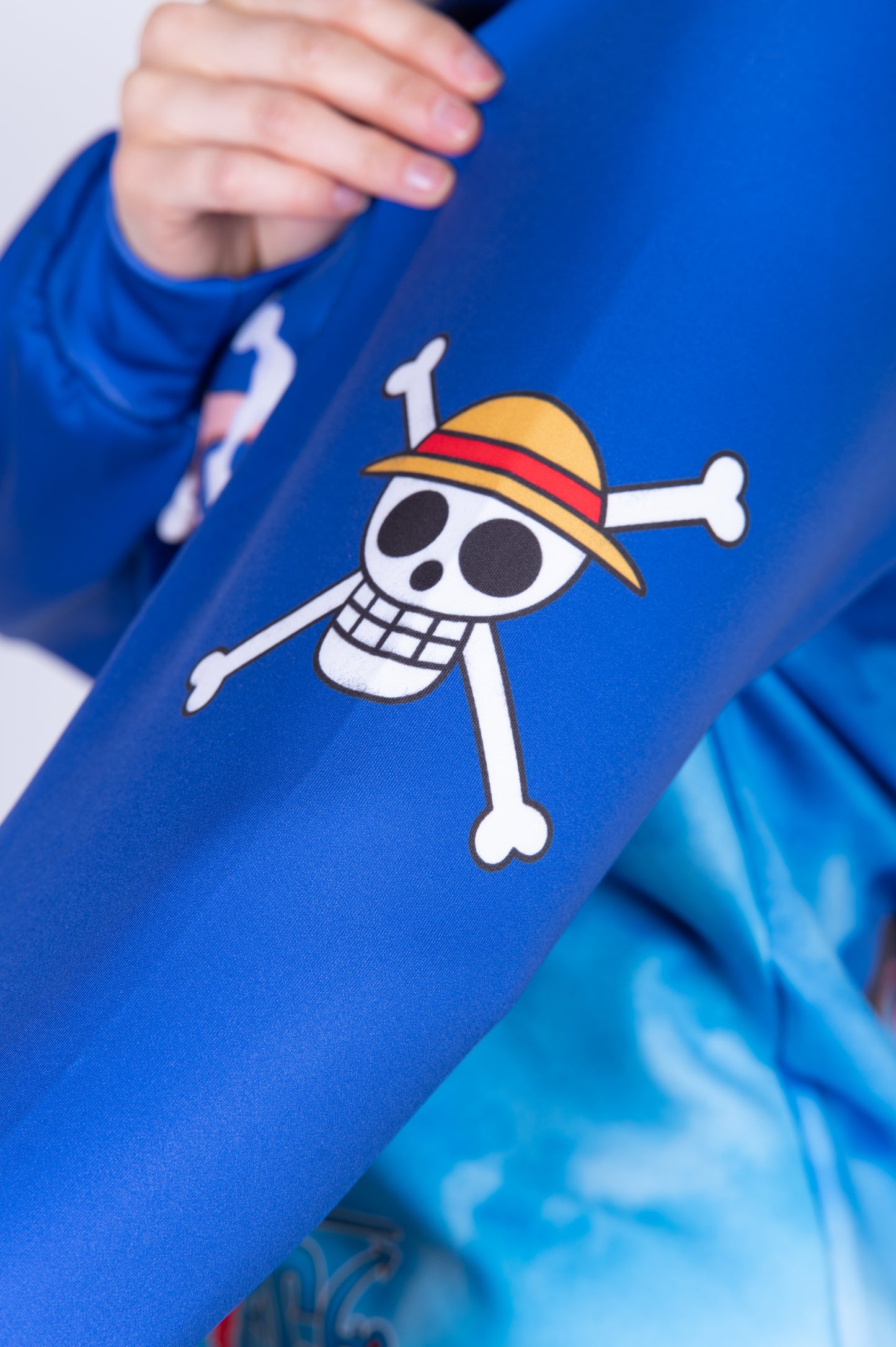 Camisola - One piece egghead luffy and the crew blue