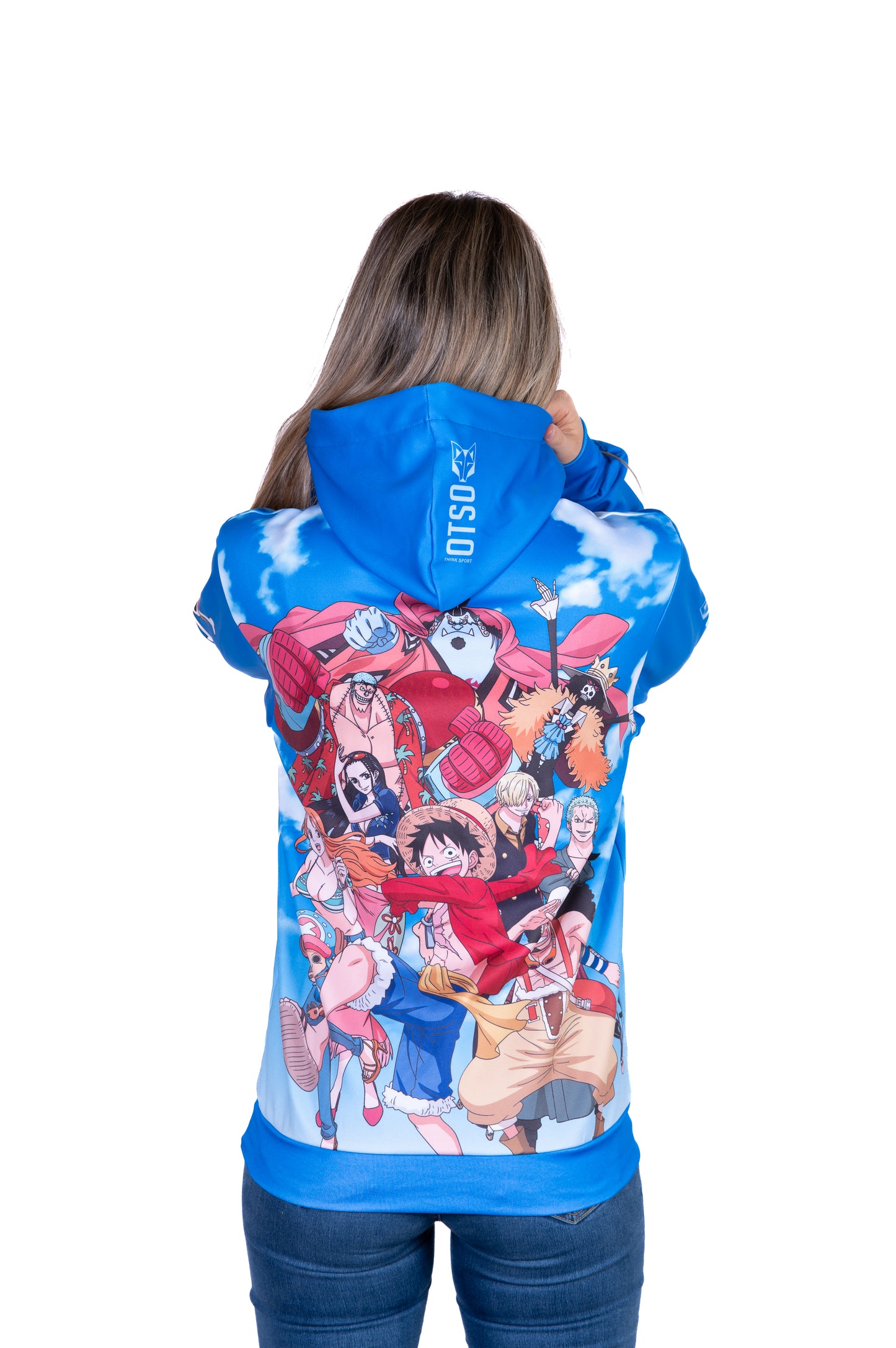 Felpa - One piece fishman luffy and the crew blue