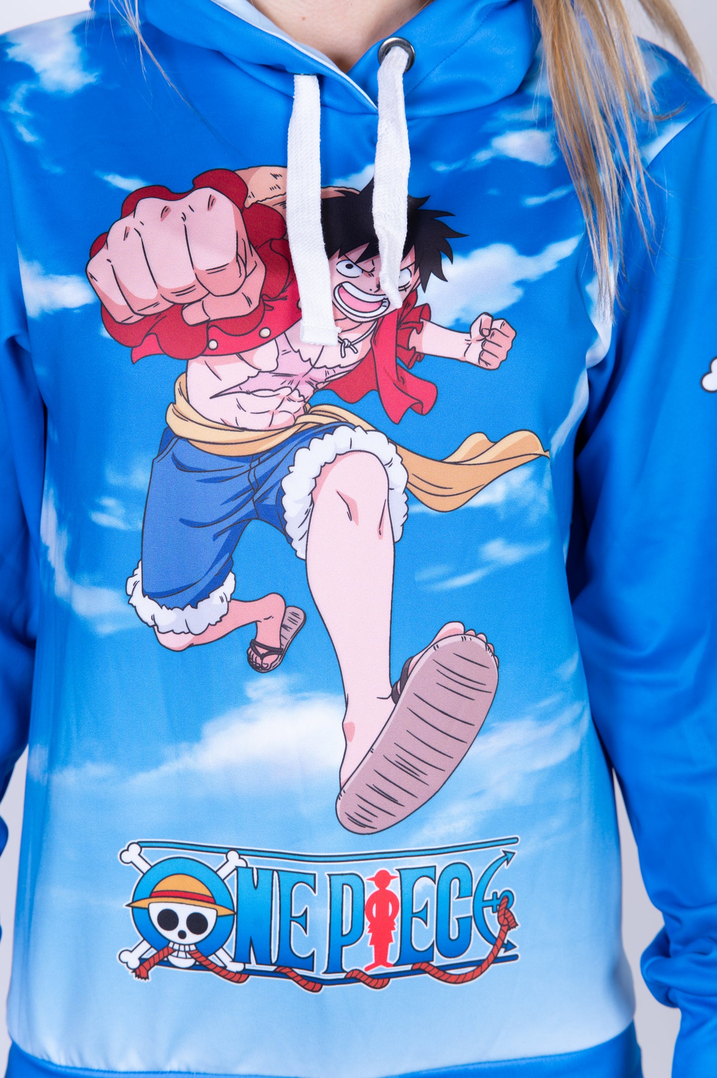 Felpa - One piece fishman luffy and the crew blue