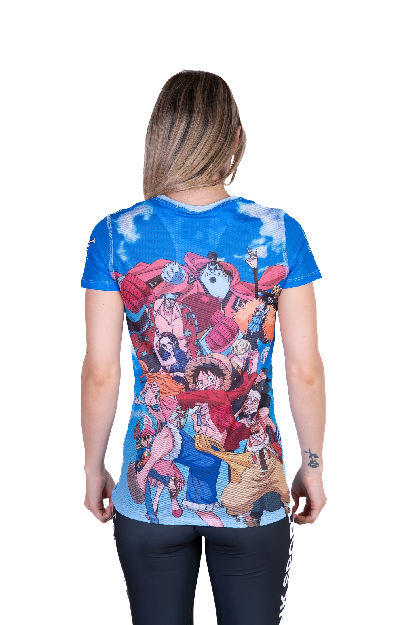 Magliette manica corta donna - One piece fishman luffy and the crew blue