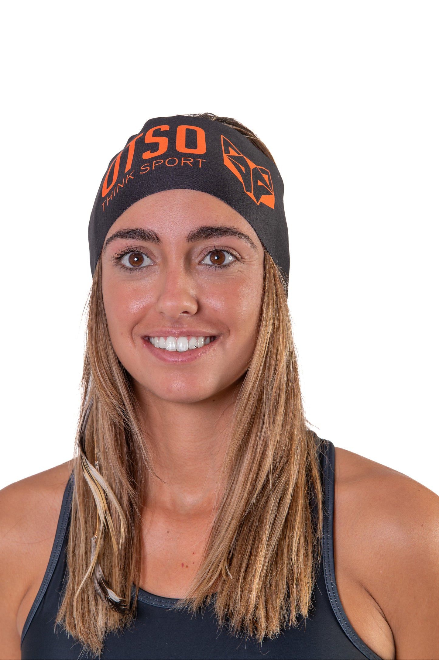 Cinta de cap - OTSO Sport Black / Fluo Orange