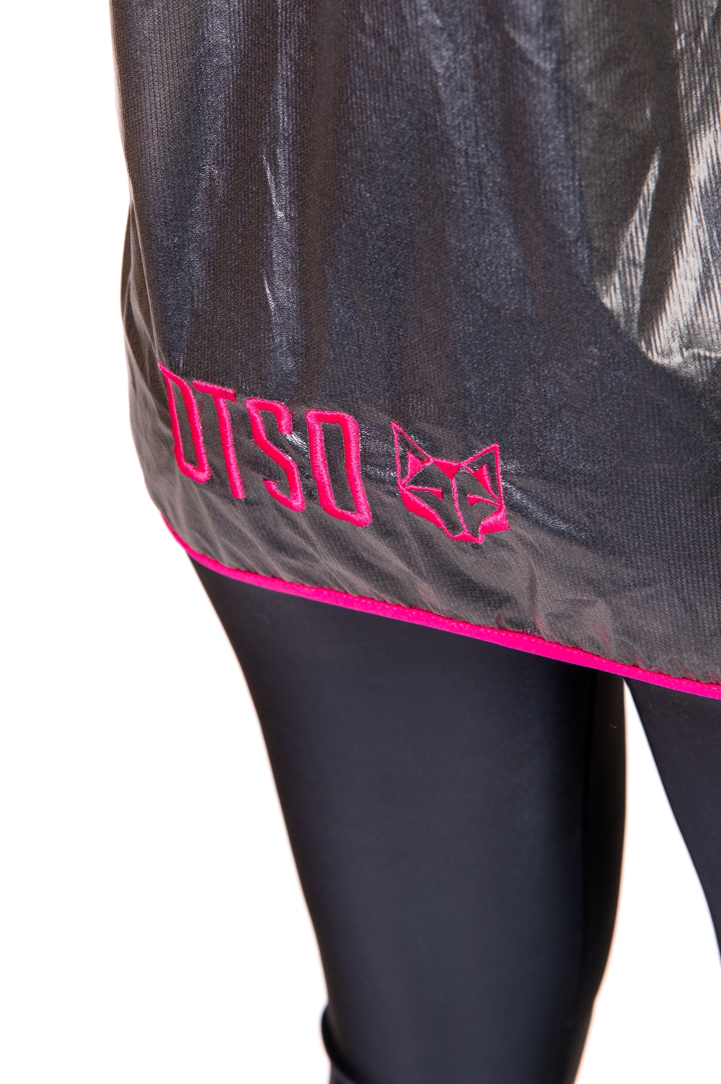 Waterproof Jacket - Black & Fluo Pink
