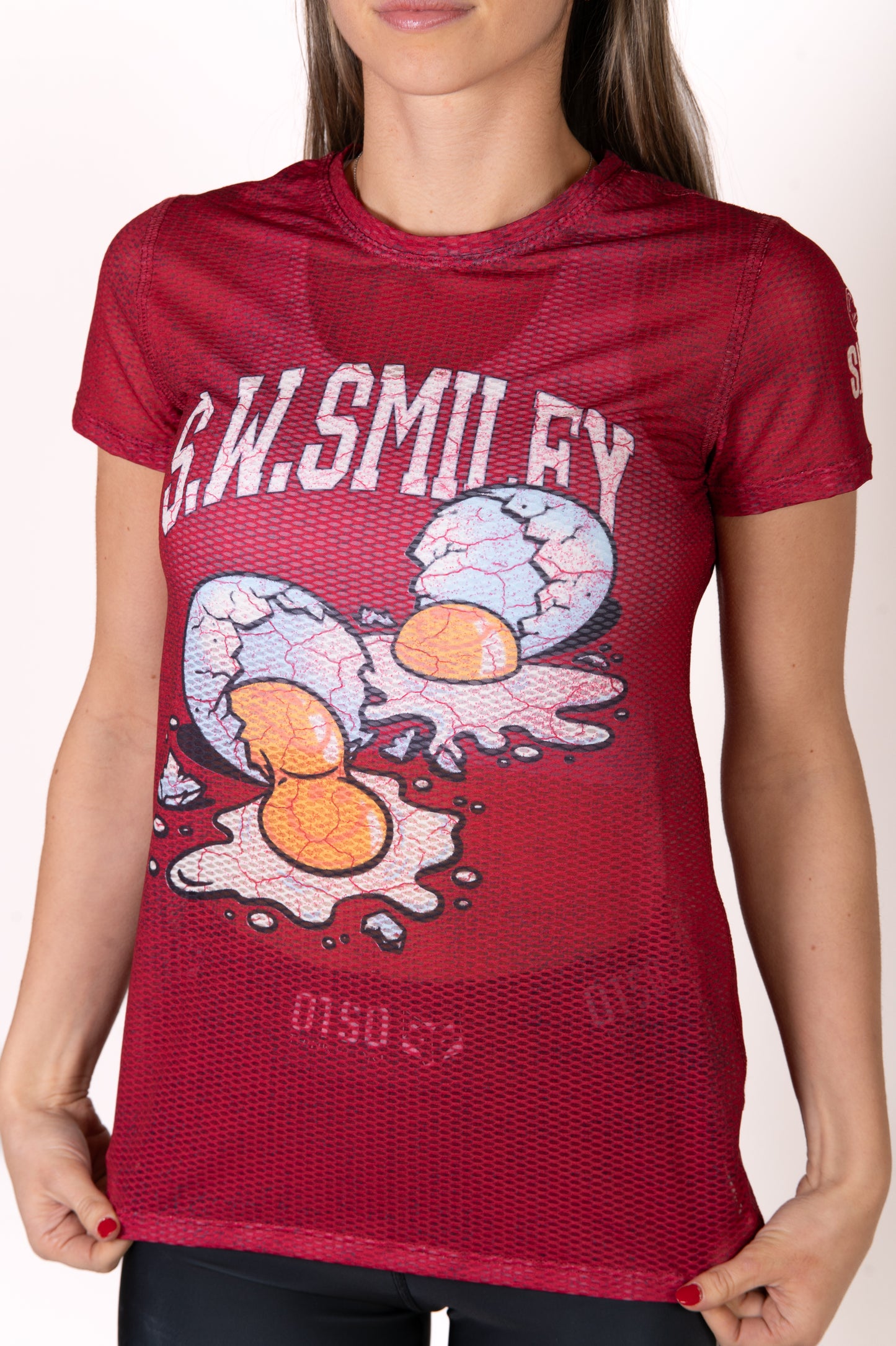 Maglietta manica corta donna - S.W.Smiley Concrete Canvas Egg