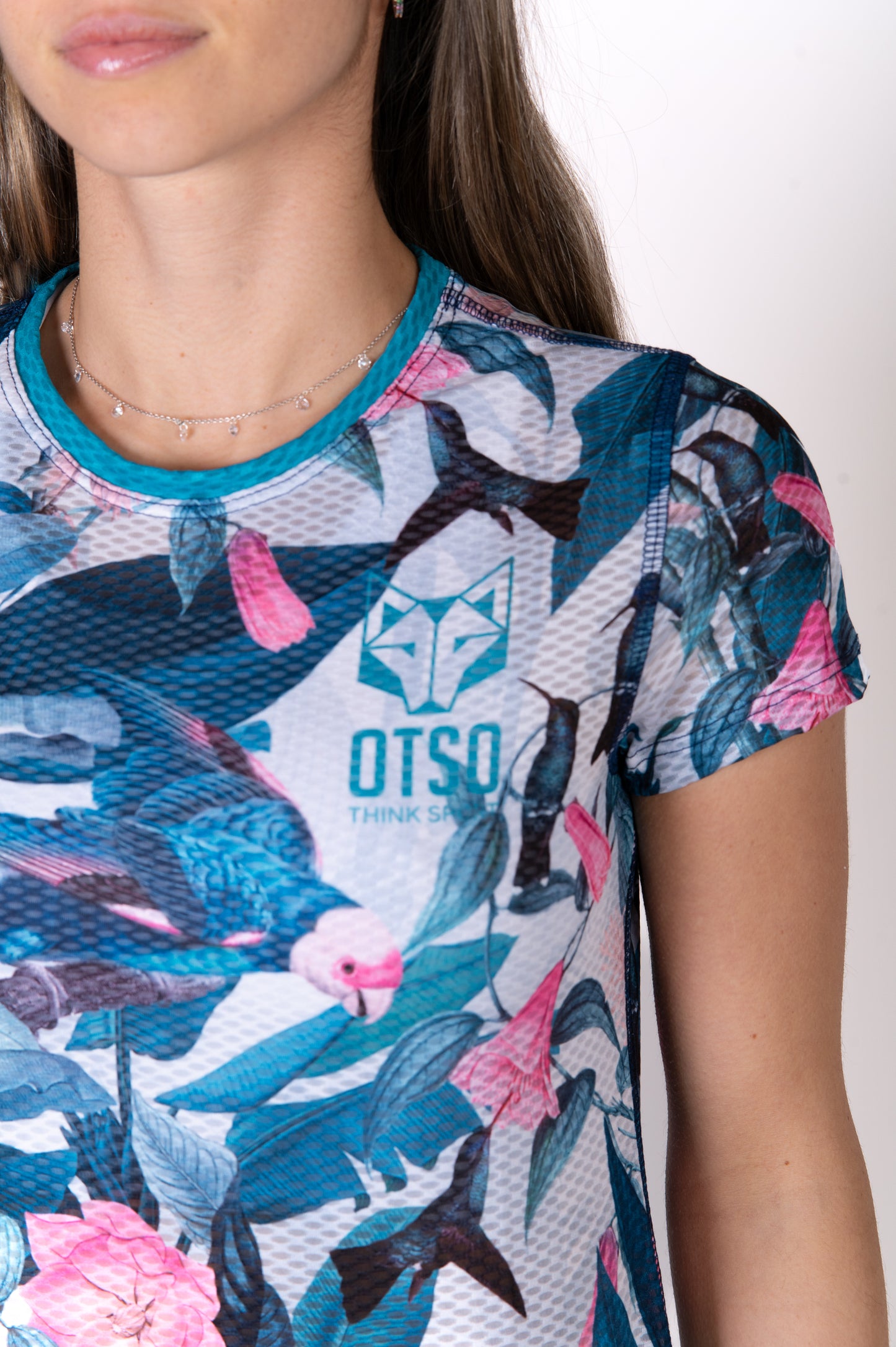 T-shirt de manga curta para mulher - Garden