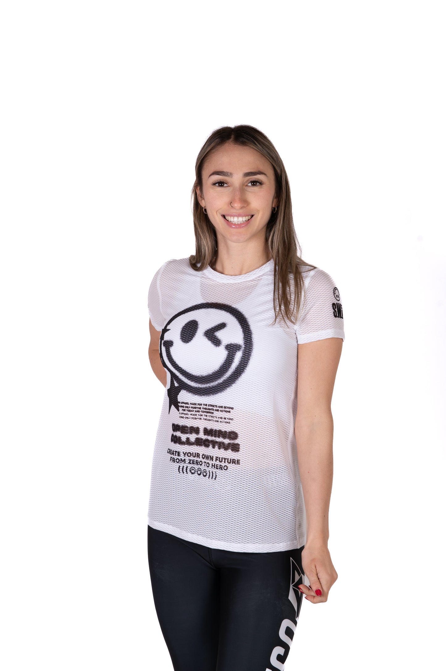 Camiseta manga corta mujer - S.W.Smiley Airbrushed Infinity