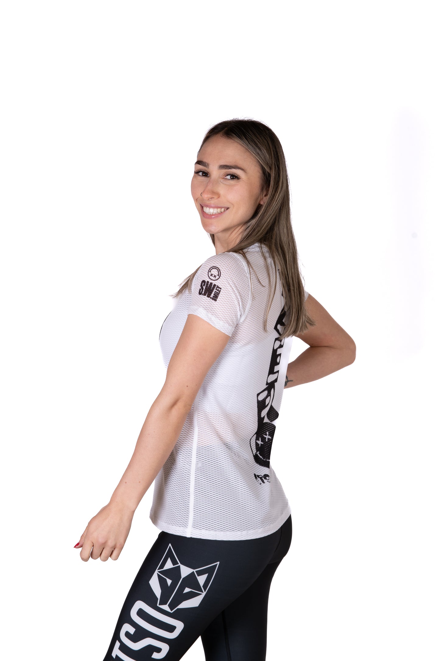 Camiseta manga corta mujer - S.W.Smiley Airbrushed Infinity
