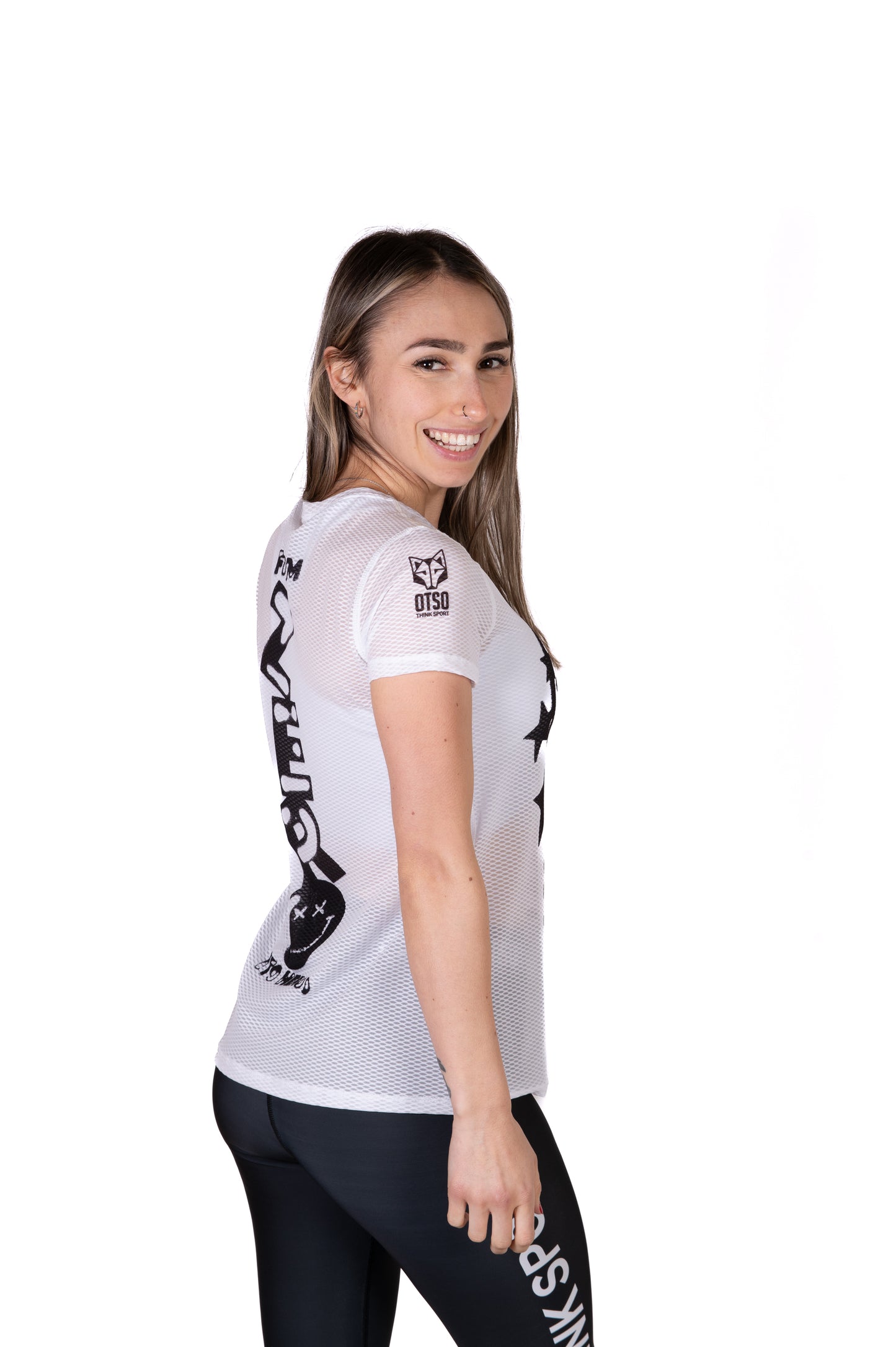 Camiseta manga corta mujer - S.W.Smiley Airbrushed Infinity