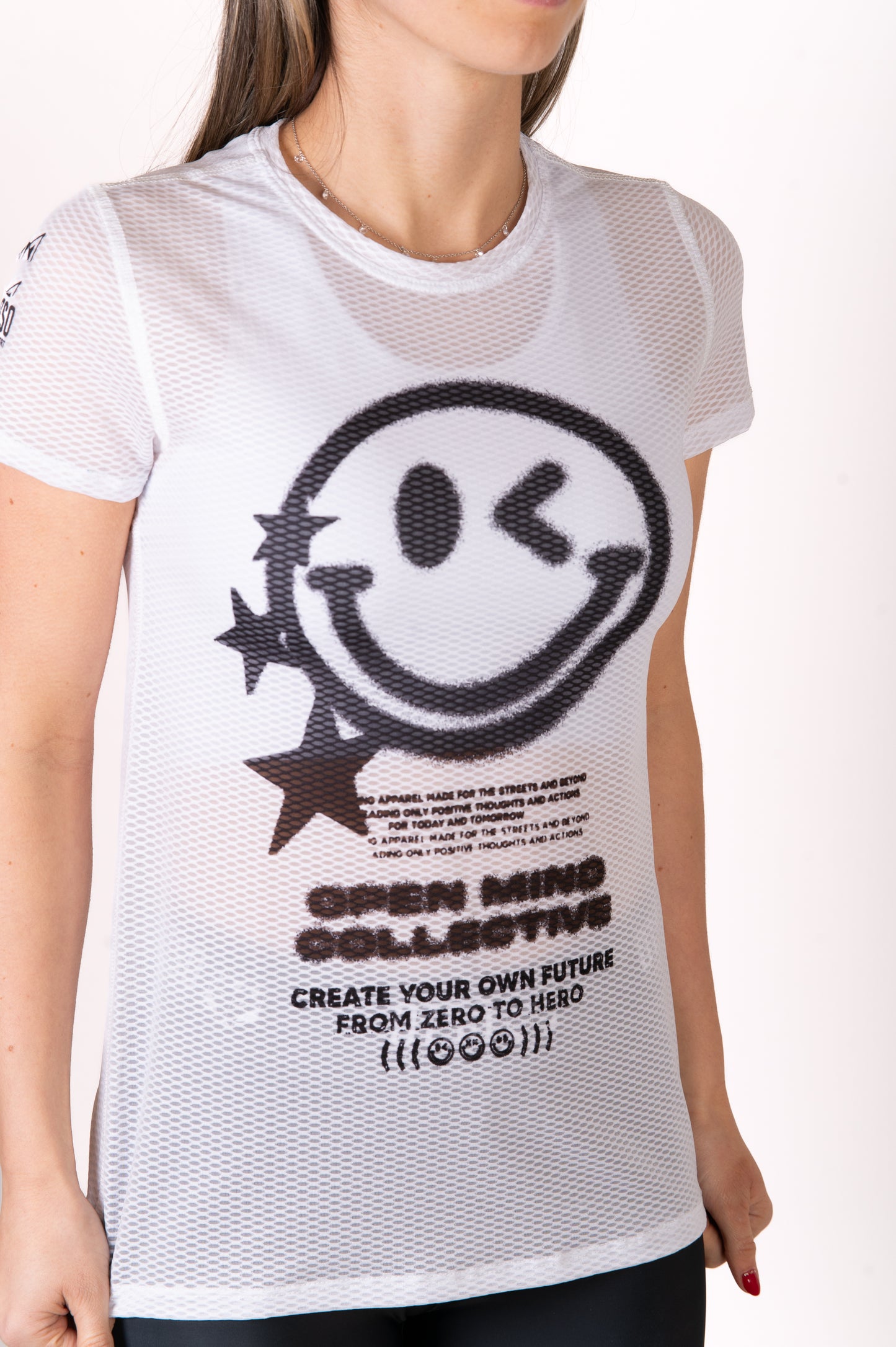 Camiseta manga corta mujer - S.W.Smiley Airbrushed Infinity