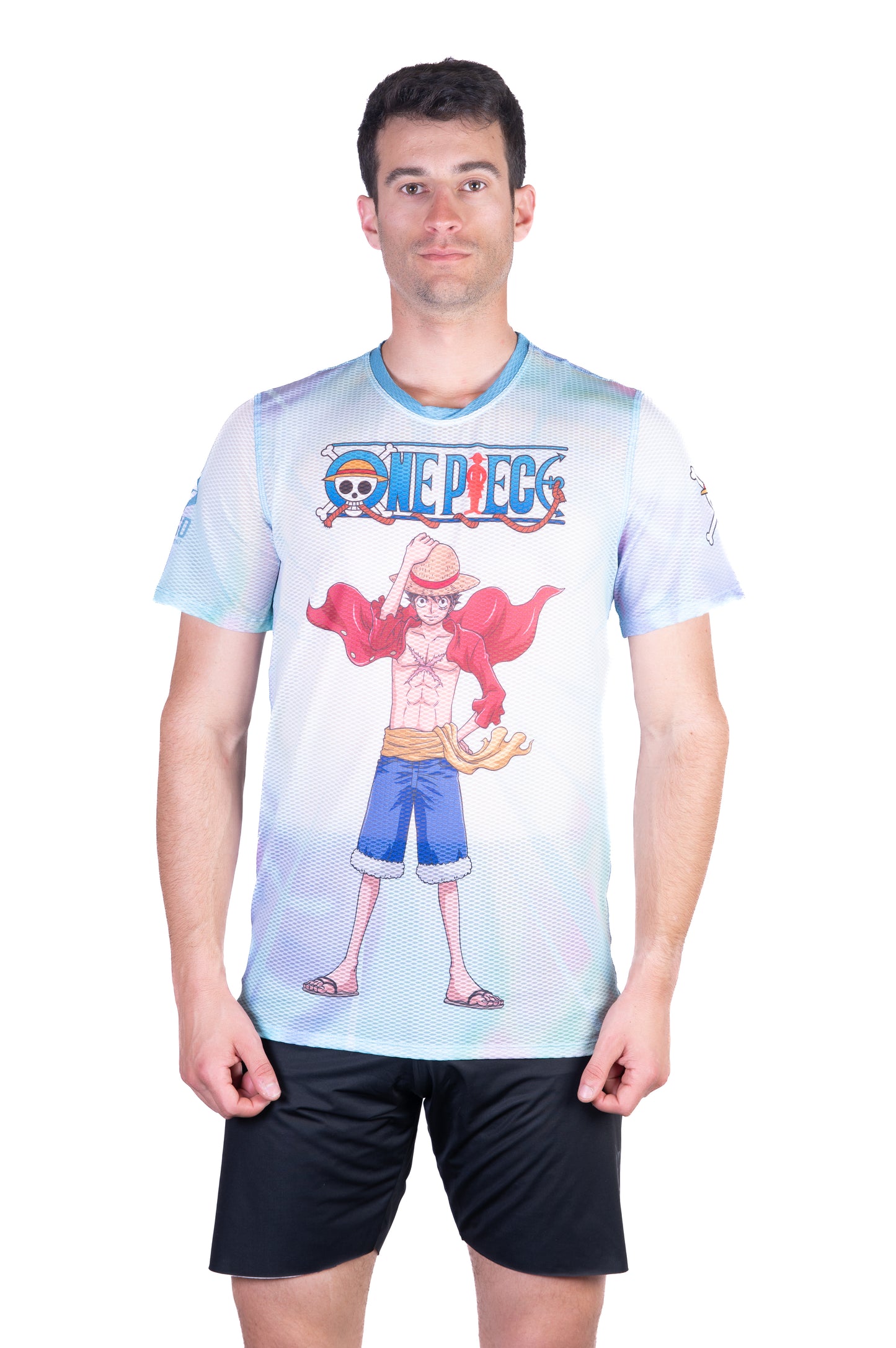 T-shirt manches courtes homme - One piece fishman luffy and the crew green