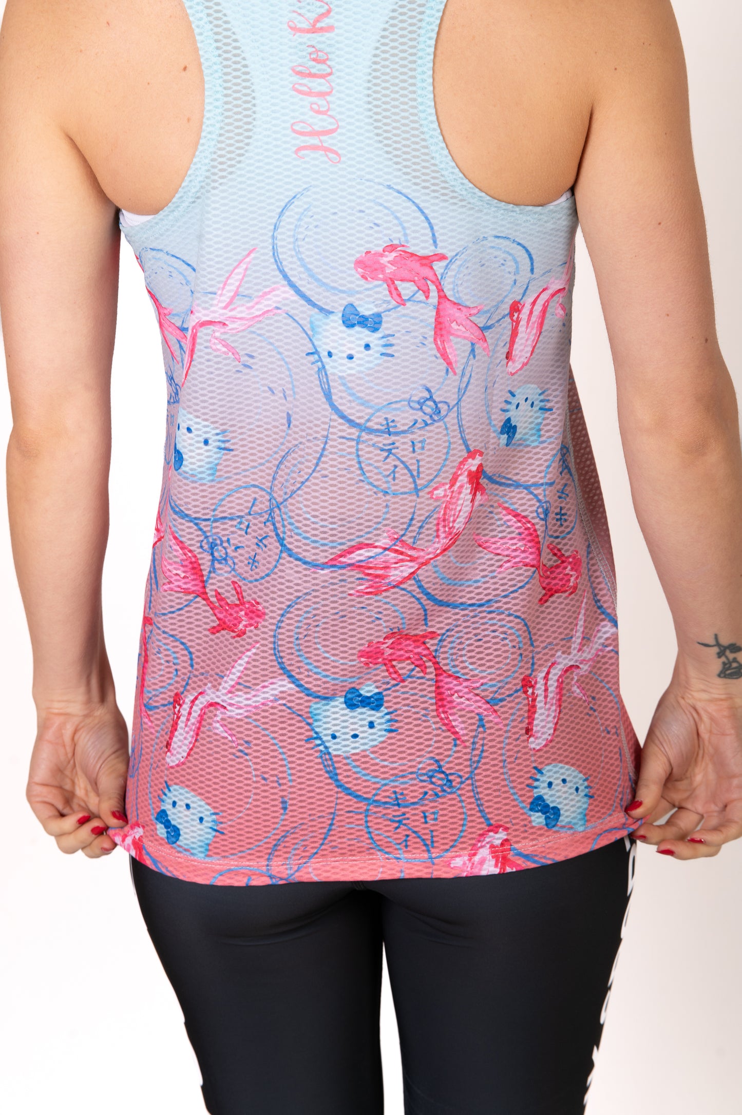 Sleeveless T-shirt for girls and women - Hello Kitty Wave