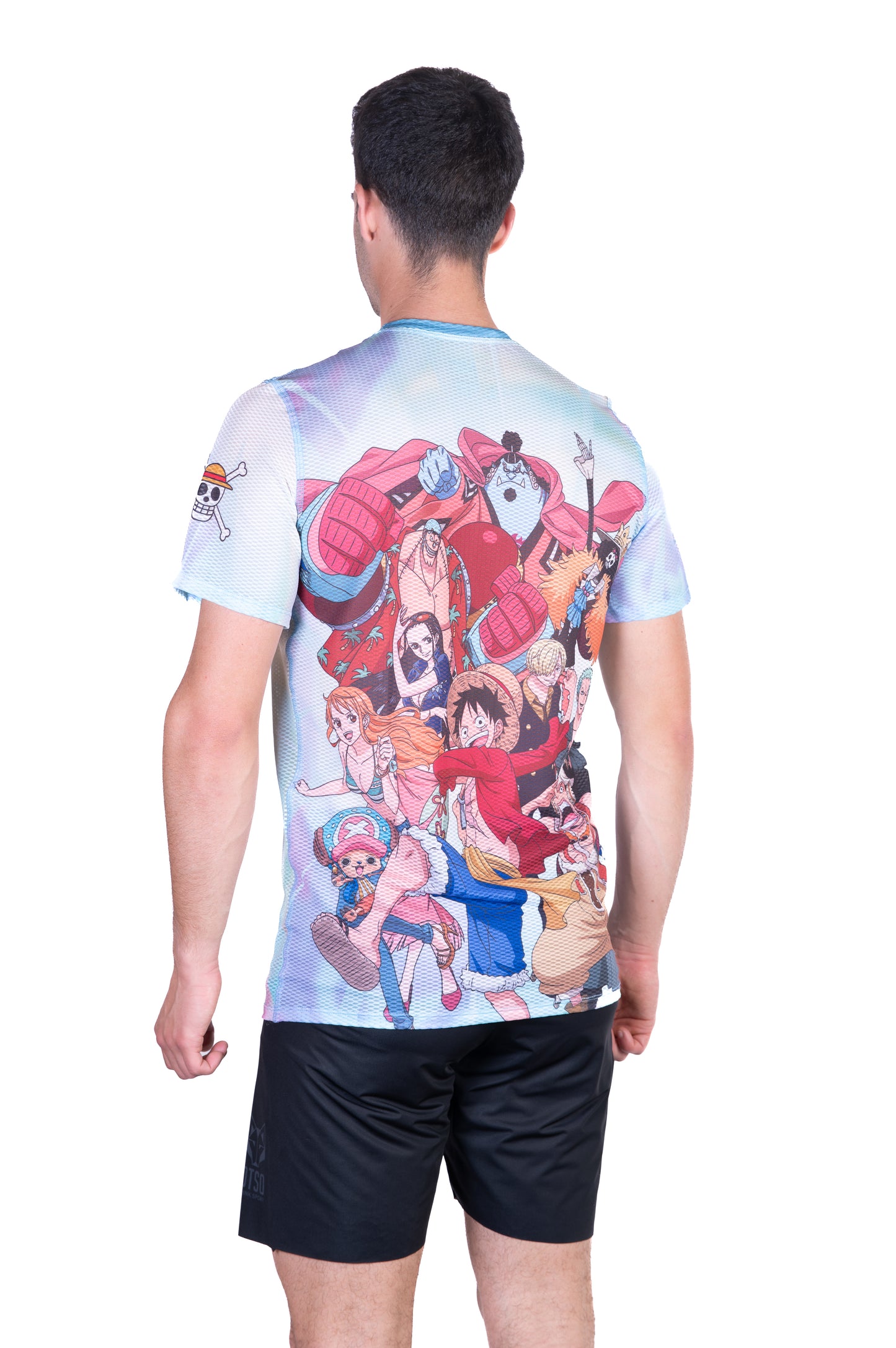T-shirt manches courtes homme - One piece fishman luffy and the crew green