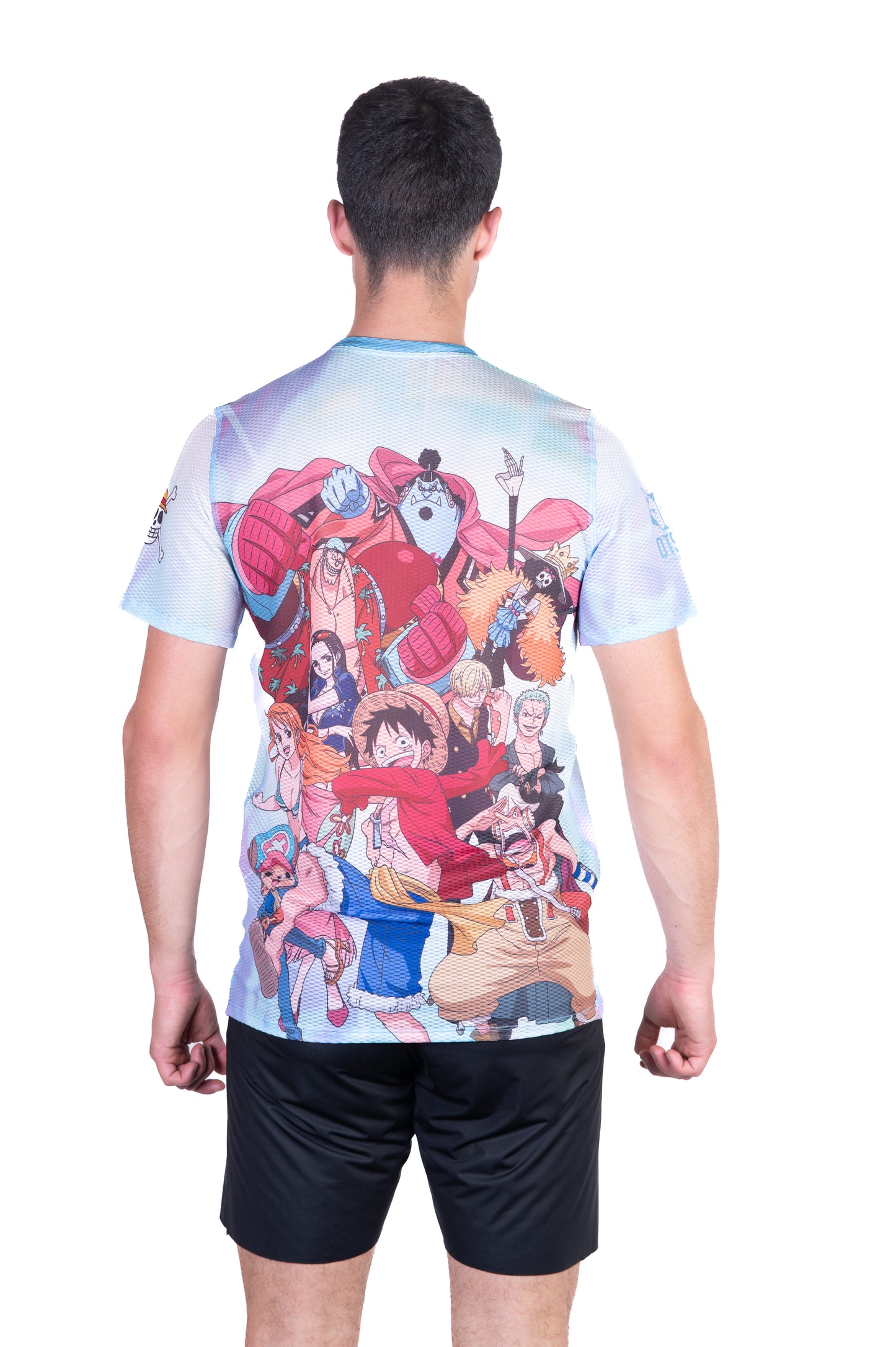 T-shirt manches courtes homme - One piece fishman luffy and the crew green